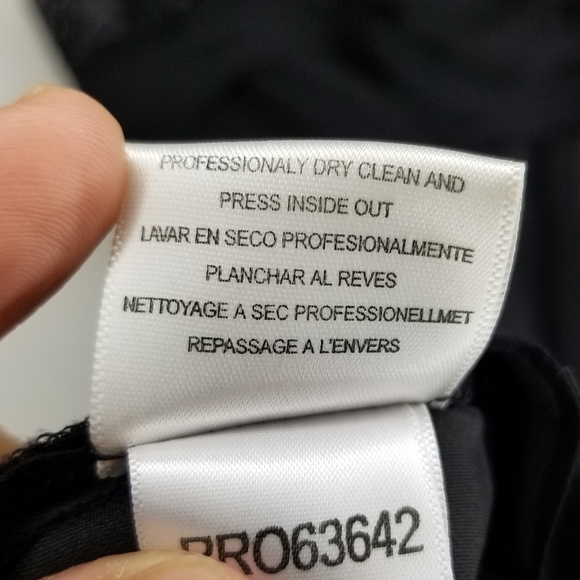 BCBGMaxAzria Silk Dress‎ Mini Chiffon Bead Sequins Cocktail Little Black Women 6 - Picture 12 of 14